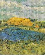 Vincent Van Gogh Heuschober an einem Regentag oil painting reproduction